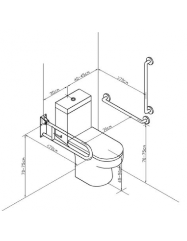 Folding Bar With Steel Roll Holder GENWEC