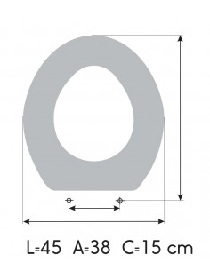 Toilet Seat IDEAL STANDARD COROLLA made to measure