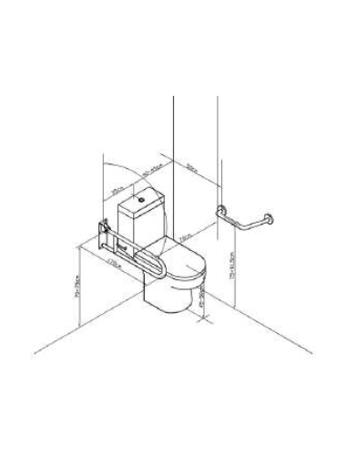 MANILLÓN DE ACERO 135º 300 x 300 MM.