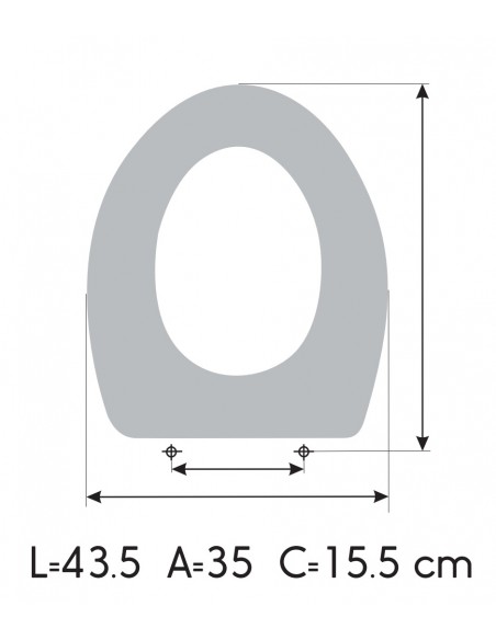 Toilet Seat IDEAL STANDARD REFLECTIONS made to measure