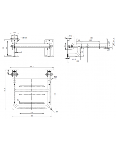 Phenolic Folding Shower Seat GENWEC 2