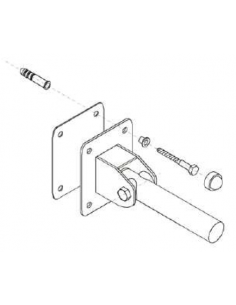 Swing shower seat with support leg GENWEC 2
