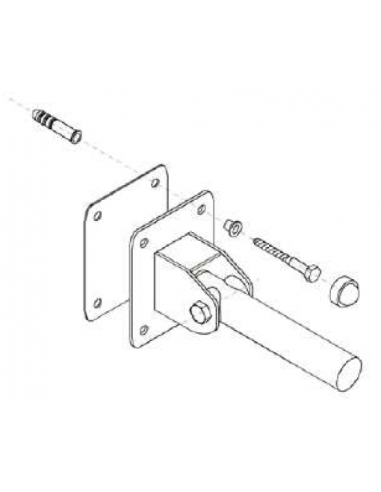 Swing shower seat with support leg GENWEC