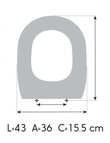 Tapa WC IDEAL STANDARD TESI Fabricada A Medida MEDIDAS