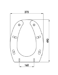 Sedile WC Con apertura igienica Gw11 42 e Gw11 43 Genwec 2