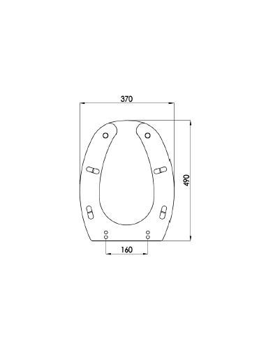 Assento Wc Com Toalete Abertura Gw11 42 E Gw11 43 Genwec