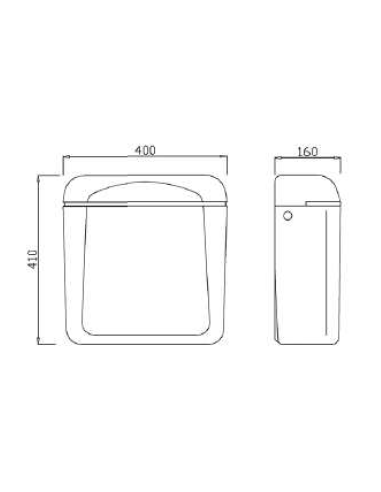 CISTERNA CON MANDO NEUMATICO ENCASTRADO EN PARED
