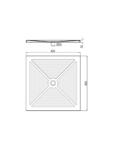 Anti-slip shower plate GENWEC