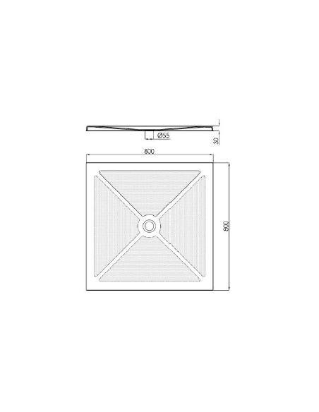 Anti-slip shower plate GENWEC