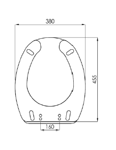 ASIENTO WC CON APERTURA FRONTAL PARA INODORO GENWEC 2