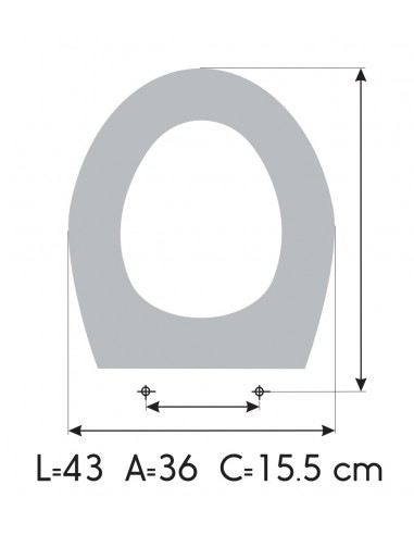 Sedile copriwater VILEROY BOCH GRAN GRACIA su misura