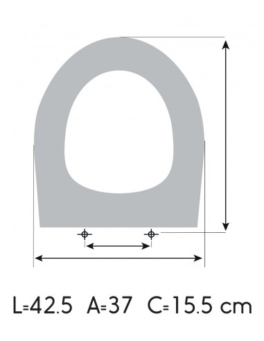 Tampa de sanita VILEROY BOCH TARGA feito para medir