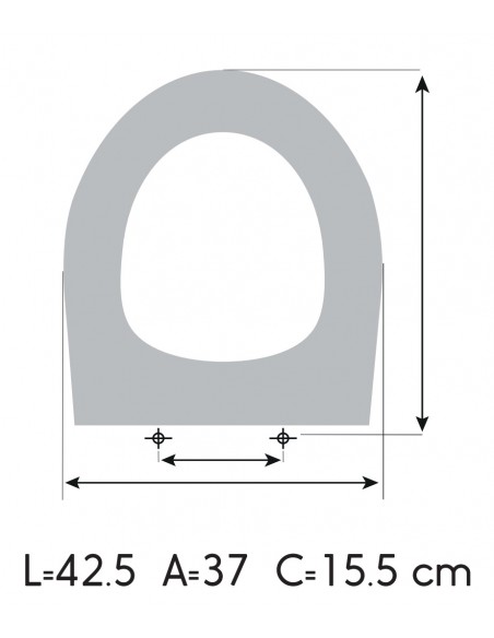 Tampa de sanita VILEROY BOCH TARGA feito para medir