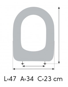 Tapa WC FACIS EMBASSI LARGO Fabricada A Medida MEDIDAS