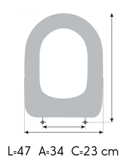 Toilet Seat FACIS EMBASSI LARGO made to measure