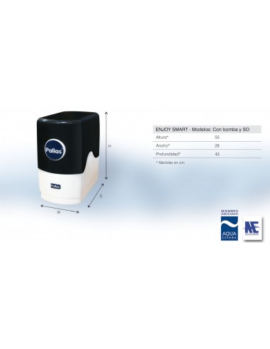 Reverse osmosis PALLAS ENJOY SMART with Shut-Off valve