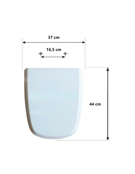 Tapa WC SELLES CORUM Fabricada A Medida BLANCO