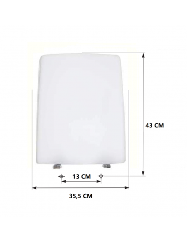 Tapa WC SELLES SHANGA Fabricada A Medida BLANCO MEDIDAS