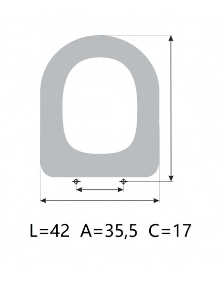 Toilet Seat ALLIA SCARLET ETOOS
