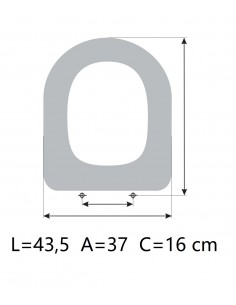 Toilet Seat ROCA CARMEN ETOOS 2