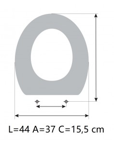 Toilet Seat UNISAN CETUS Made To Measure