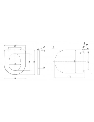 Abattant WC Pour WC anti-vandalisme GENWEC