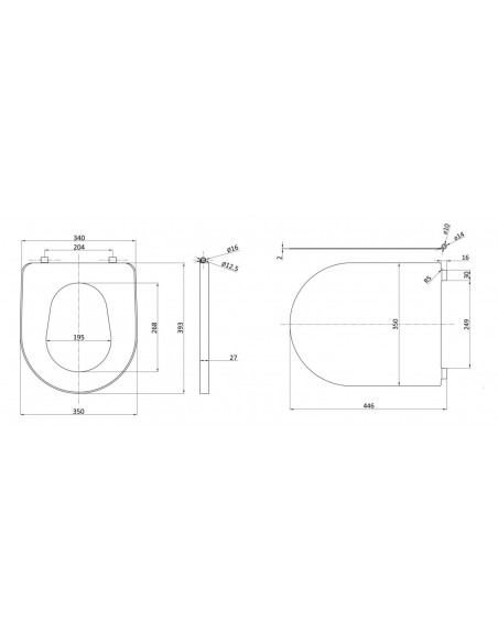 Toilet Seat For GENWEC Vandal Proof Toilets