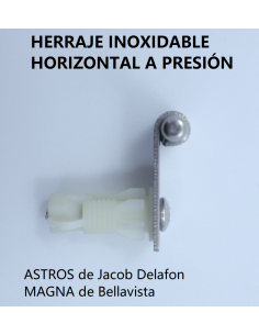 Raccord horizontal en acier inoxydable