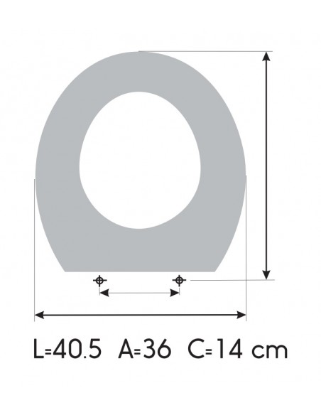 Abattant WC SFA-SANITRIT SANICOMPACT C43 fait sur mesure