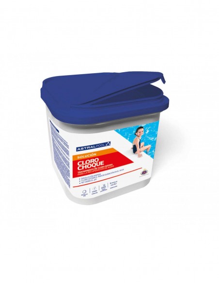 Chlore choc en pastilles de 30 grammes 5 Kg. ASTRALPOOL