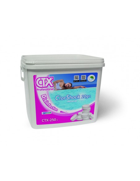 Cloro d'urto 0% di acido borico in compresse ClorShock 5 Kg. CTX
