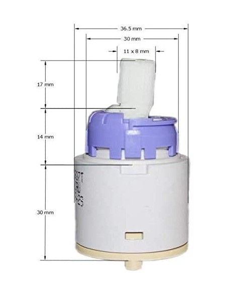 Cartouche R-37 T NF C2 + 2 Écrous + Clé AG0109807R ROCA