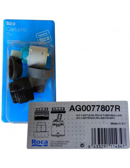 Cartuccia R-37 T + 2 Dadi + Chiave AG0077807R ROCA