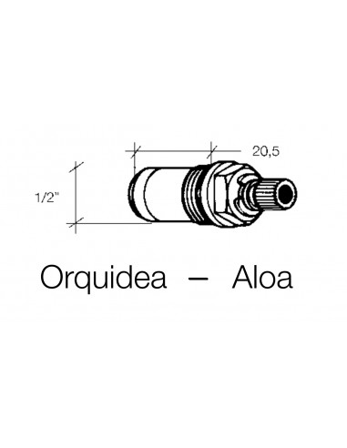 Kit 2 Unités Têtes Mélangeur A525068109 ROCA