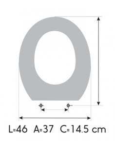 Abattant WC KERAX LOTO avec Frein De Chute ETOOS 2