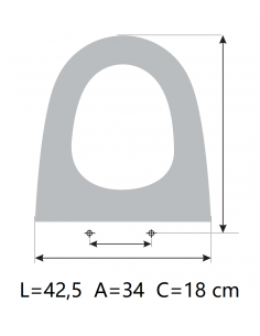 VALADARES TWO-TWO SUSPENDED Soft Close Toilet Seat Made to Measure