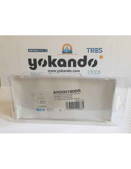 Doble Pulsador Corto D2D Con Varilla Roscable Para Cisternas ROCA