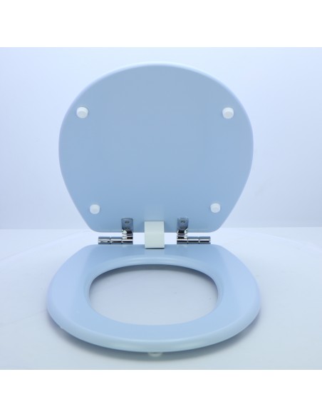 Tapa WC Universal RESIWOOD Modelo TANGO Caída Amortiguada AZUL CRISTAL Tapa WC Universal RESIWOOD Modelo TANGO Caída Amortiguada AZUL CRISTAL