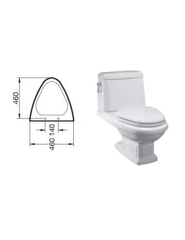 Tapa WC IDEAL STANDARD HERITAGE Fabricada A Medida BLANCO