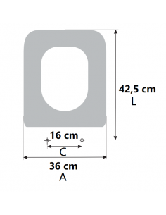 Abattant WC Fait Sur Mesure ROCA INSPIRA SQUARE STANDARD Frein De Chute
