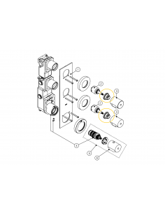 Spare Nut A194383020 For Monomando Cartridge 9134235 TRES