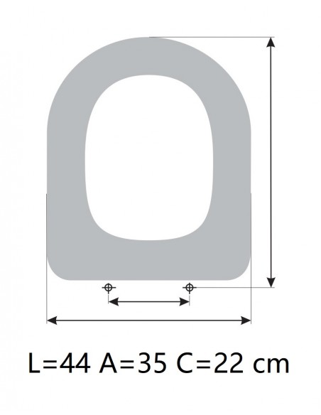 Tapa WC CATALANO ZERO Suelo 55X35 Fabricada A Medida