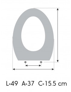 GALA ESPACIO Soft Close Toilet Seat ETOOS 2
