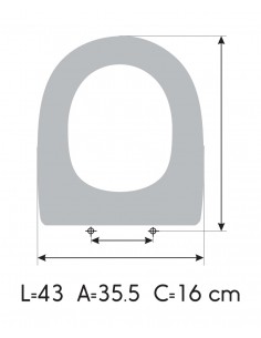 Tapa WC ROCA ATLANTA Caída Amortiguada Fabricada A Medida BLANCO 2