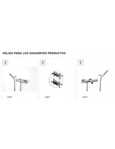 Remplacement Cartouche Thermostatique LOFT-T A505909803 ROCA