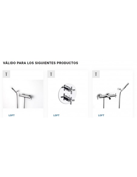 Recambio original Cartucho Termostático LOFT-T A505909803 ROCA