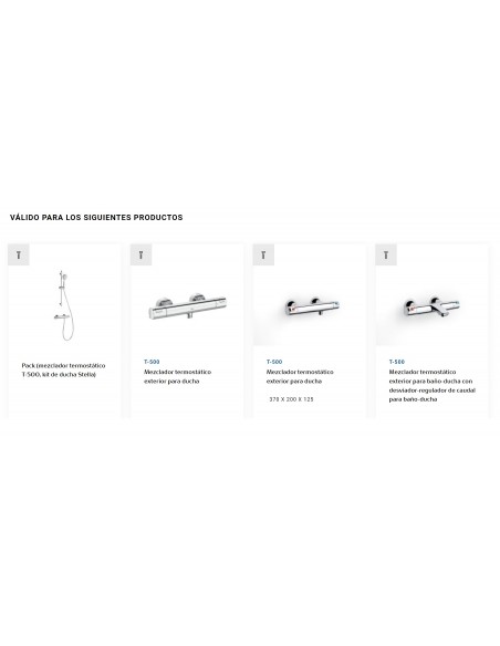 Recambio original Cartucho Termostático RT12 + Tuerca A525015803 ROCA