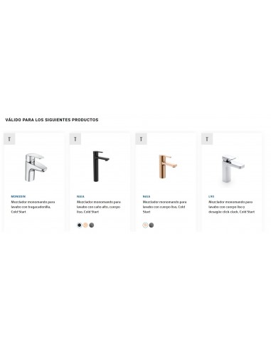 Ricambio originale Cartuccia R33MFH + 2 Dadi + Chiave AG0200700R ROCA