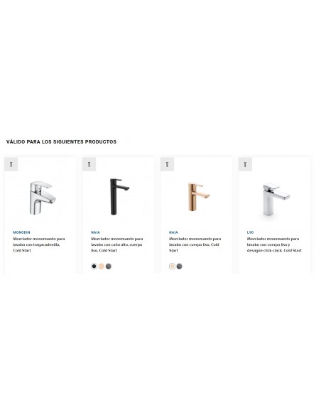 Ricambio originale Cartuccia R33MFH + 2 Dadi + Chiave AG0200700R ROCA