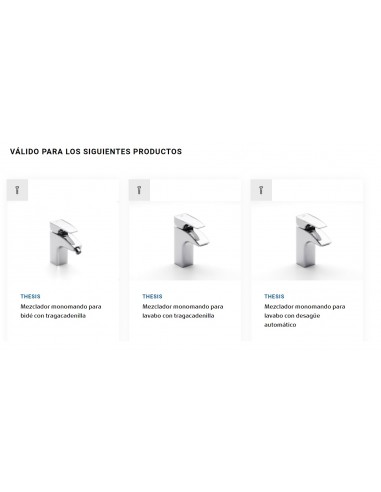 Remplacement d'origine Cartouche R33 A525022907 ROCA